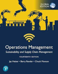 Operations Management : sustainability and supply chain management