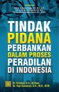 Tindak pidana perbankan dalam proses peradilan di Indonesia