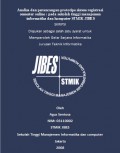 Analisa dan perancangan prototipe sistem registrasi semester online (pada sekolah tinggi manajemen informatika dan komputer JIBES)