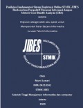 Penilaian Implementasi Sistem Registrasi Online STMIK JIBES Berdasarkan Perspektif Ekonomi Informasi dengan Metode Cost Benefit Analysis (CBA)
