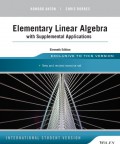 Elementary linear algebra : with supplemental applications