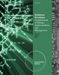 Database principles : fundamentals of design, implementation, and management