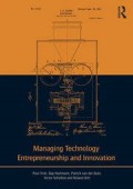 Managing technology entrepreneurship and innovation