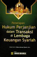 Penerapan hukum perjanjian dalam transaksi di lembaga keuangan syariah