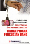 Pembahasan undang-undang pencegahan dan pemberantasan tindak pidana pencucian uang