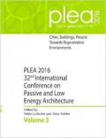 International PLEA conference : Cities, building, people : Towards regenerative environment (32nd : 2016 : Los Angeles)