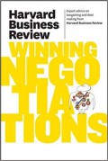 Harvard Business Review on winning negotiations