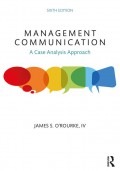 Management communication : a case analysis approach