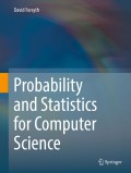 Probability and statistics for computer science