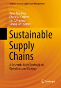Sustainable supply chains : a research-based textbook on operations and strategy