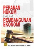 Peranan hukum dalam pembangunan ekonomi, Edisi pertama