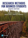 Research methods for business students