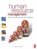 Human resource management for the hospitality and tourism industries