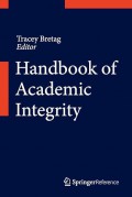 Handbook of Academic Integrity