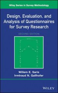 Design, Evaluation, and Analysis of Questionnaires for Survey Research