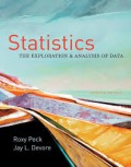 Statistics : The Exploration and Analysis of Data