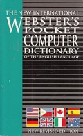 The New International Webster's Pocket Computer Dictionary of the English Language