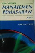 Manajemen Pemasaran: Analisis, Perencanaan, Implementasi, dan Pengendalian