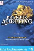 Praktikum auditing : kasus PT Sinar Mataram : perusahaan penerbit surat kabar : buku 4 kertas kerja pemeriksaan 1995