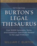 Burton's legal thesaurus