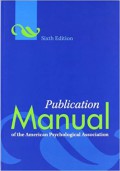 Publication manual of the American Psychological Association : the official guide to APA Style