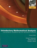 Introductory mathematical analysis for business, economics, and the life and social sciences