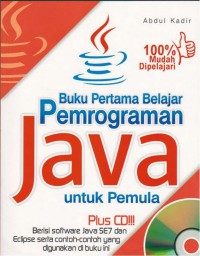 Buku pertama belajar pemrograman Java untuk pemula