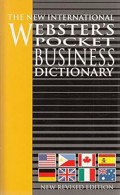 The New International Webster's Pocket Business Dictionary