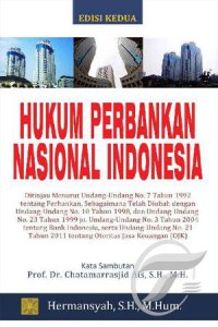 Hukum perbankan nasional Indonesia