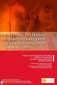 Image of Undang-undang pajak daerah dan retribusi daerah tahun 2009