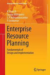 Image of Enterprise resource planning : fundamentals of design and implementation