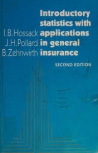Image of Introduction Statistics with Applications in General Insurance