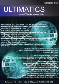 Image of Ultimatics : jurnal teknik informatika : 2017