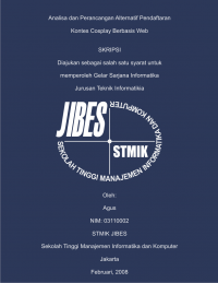 Analisa dan Perancangan Alternatif Pendaftaran Kontes Cosplay Berbasis Web