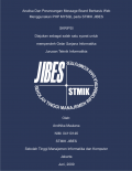 Analisa Dan Perancangan Message Board Berbasis Web Menggunakan PHP MYSQL pada STMIK JIBES