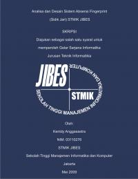 Analisa dan Desain Sistem Absensi Fingerprint (Sidik Jari) STMIK JIBES